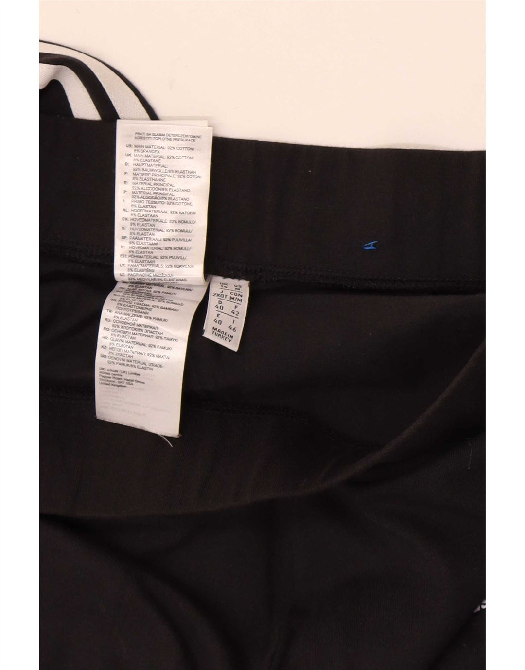Adidas Dame Leggings UK 14 Large Black Bomuld