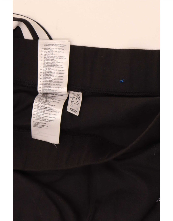 Adidas Dame Leggings UK 14 Large Black Bomuld
