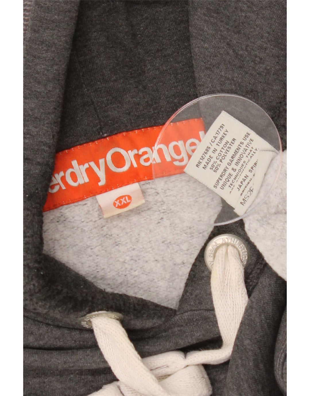 Superdry Hættetrøje til mænd 2XL Grå bomuld