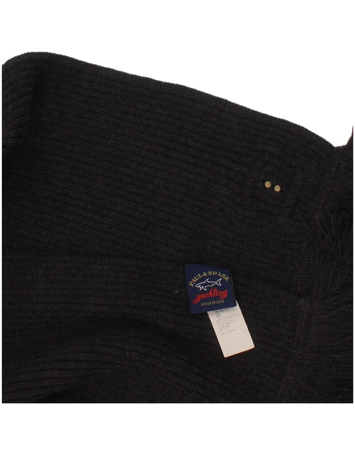 Paul & Shark Herre rektangel tørklæde One Size Grå Ny Uld