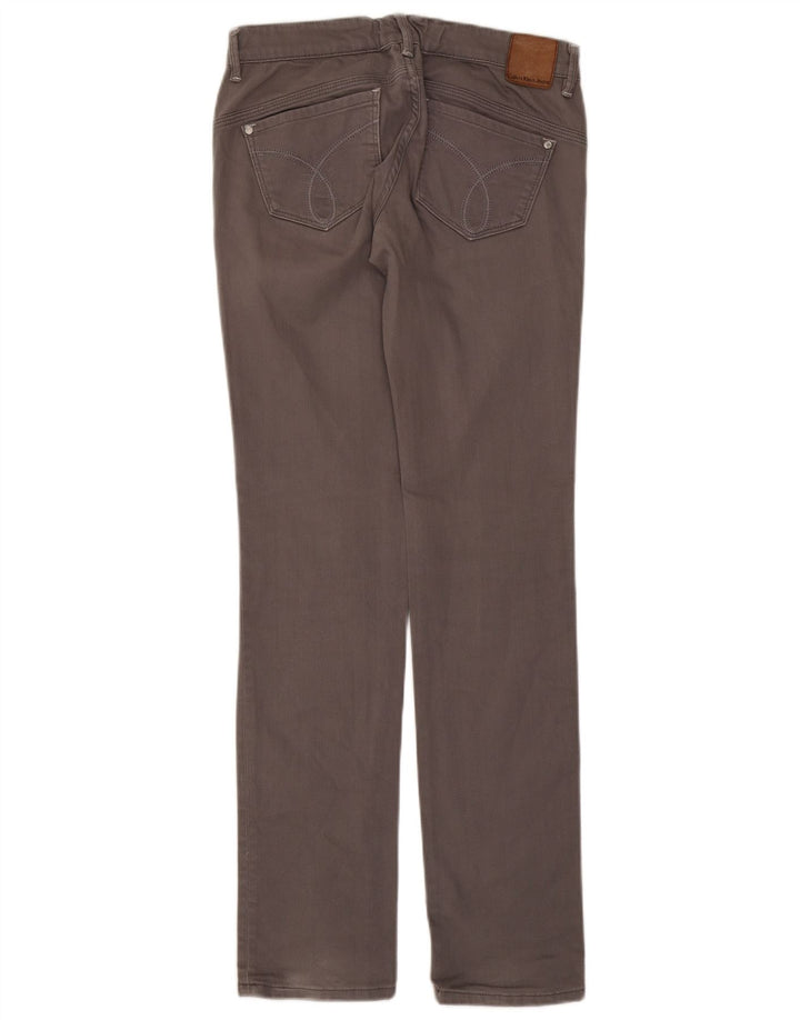 Calvin Klein Dame Slim Jeans W28 L34 Grå Bomuld