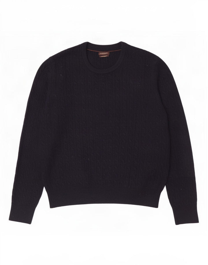 Gutteridge Herre Crew Neck trøje Sweater Large Navy Blue