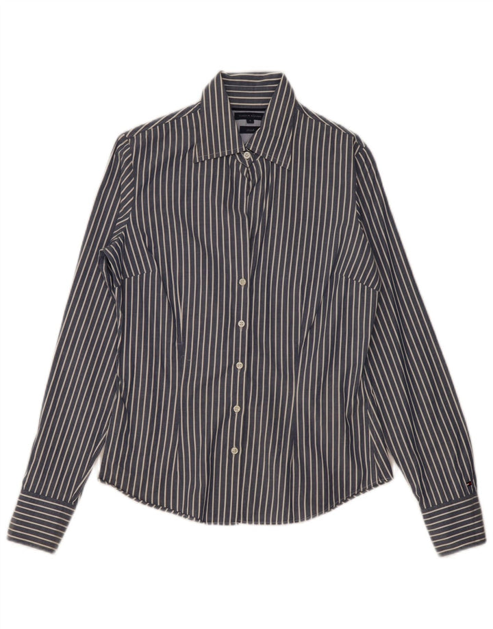 TOMMY HILFIGER Dameskjorte US 4 Small Navy Blue Pinstripe