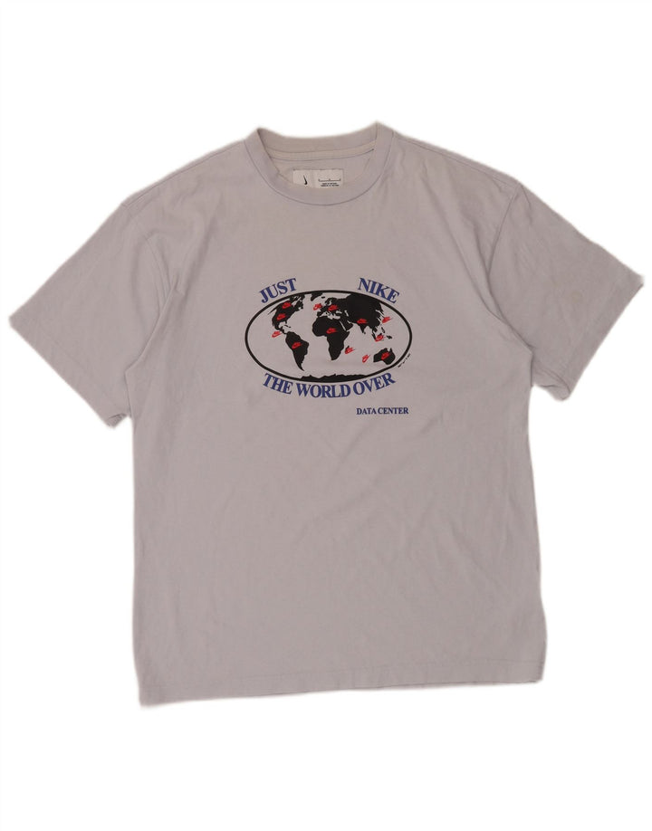 NIKE grafisk t-shirt til mænd, medium off white bomuld