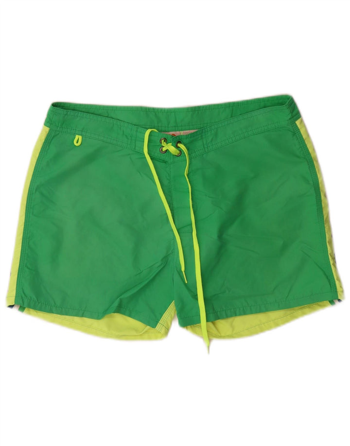 Sundek Herre svømmeshorts Medium Grøn Colourblock Nylon