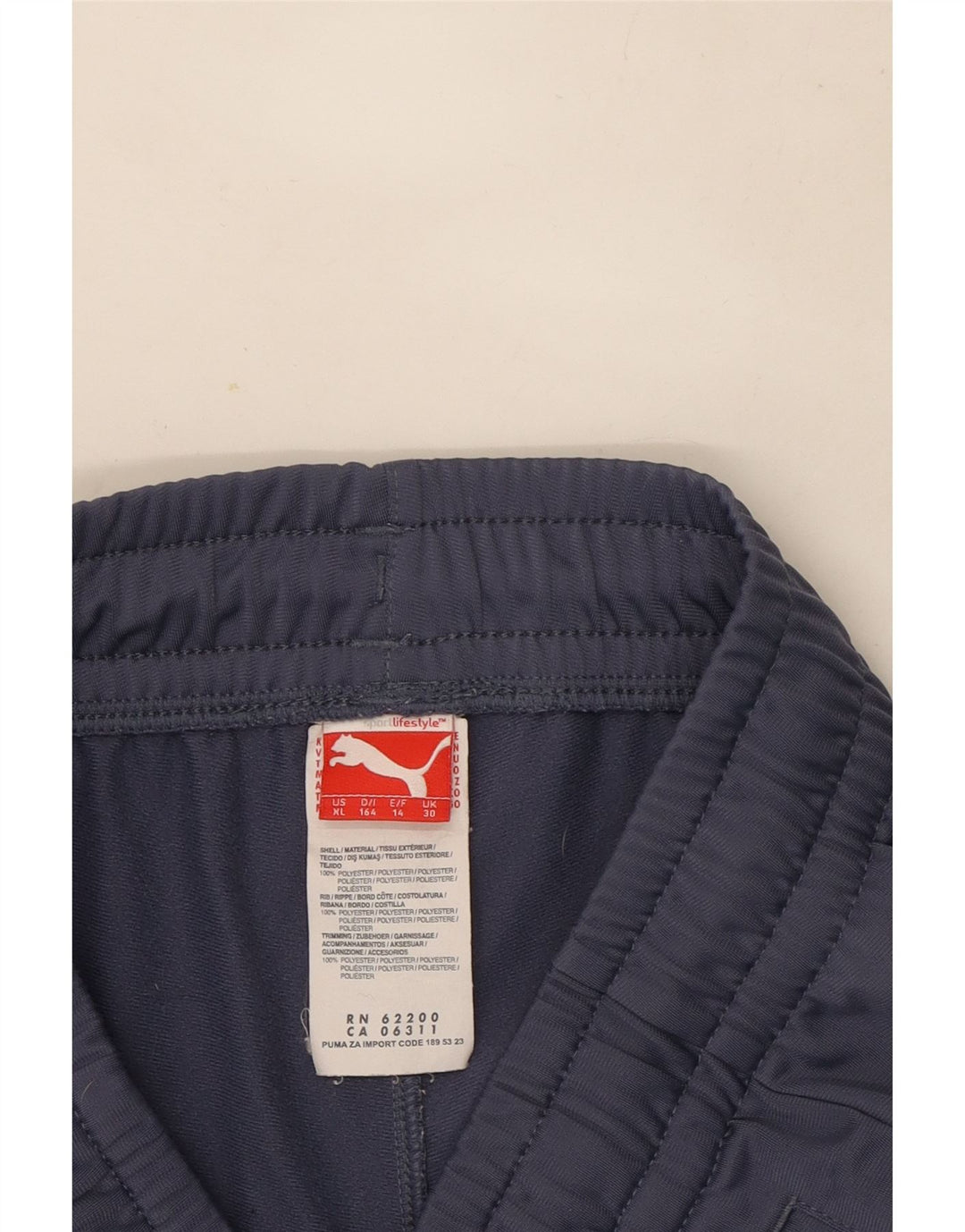 Puma Pige Træningsdragt Bukser Joggers 13-14 År Blå Polyester