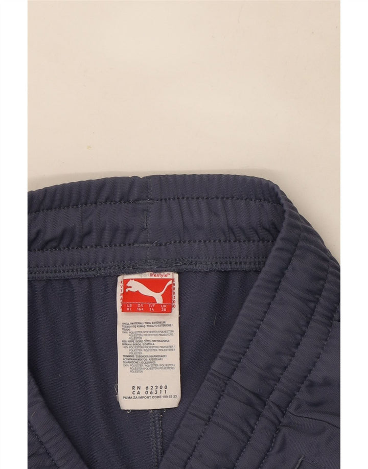 Puma Pige Træningsdragt Bukser Joggers 13-14 År Blå Polyester