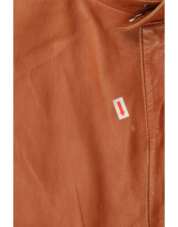 SERGIO MORINI Mens Leather Jacket IT 52 XL Brown Vintage Sergio Morini and Second-Hand Sergio Morini from Messina Hembry 
