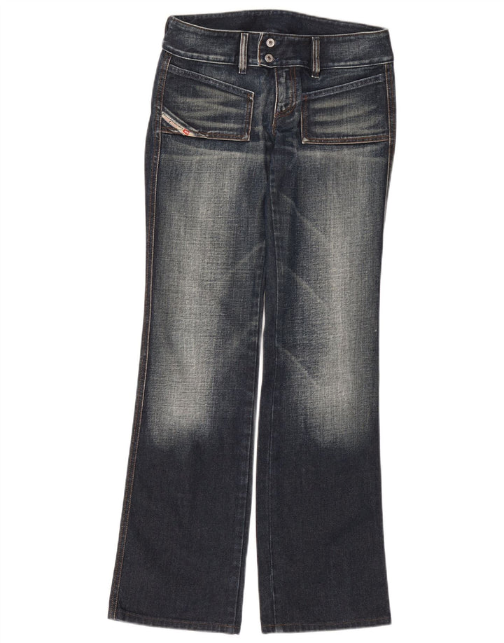 Diesel Dame Bootcut Jeans W28 L32 Marineblå Bomuld