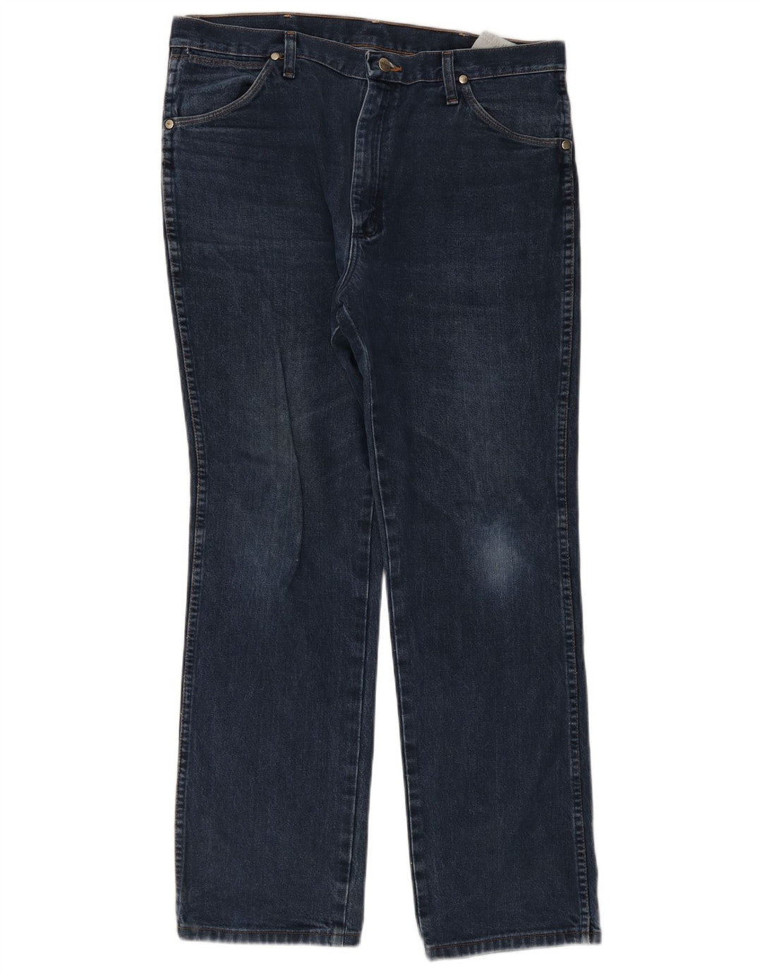 Wrangler Straight Jeans til mænd W36 L32 Marineblå Bomuld
