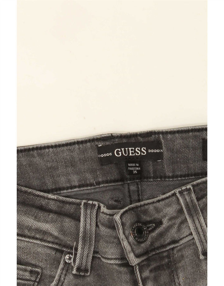 Guess Dame Mid Rise Skinny Jeans W25 L30 Grå