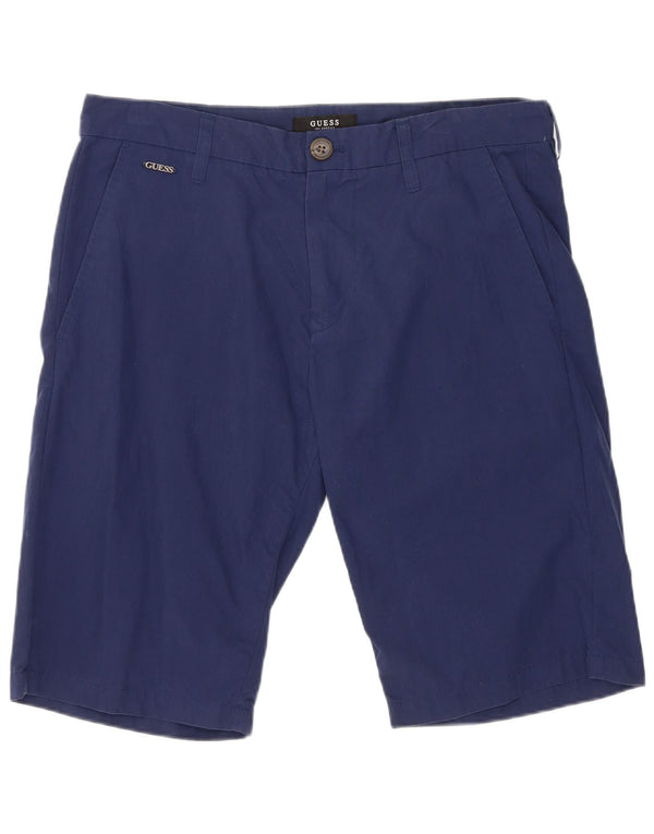 Guess Chino Shorts til mænd W32 Medium Blue Bomuld