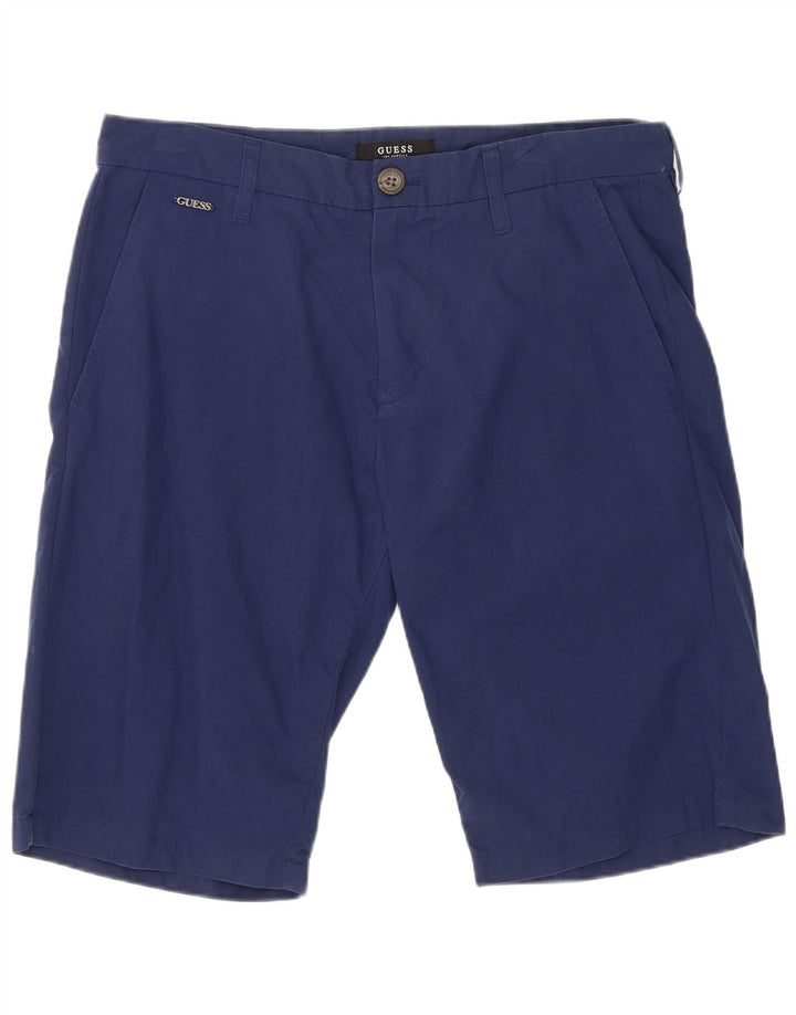 Guess Chino Shorts til mænd W32 Medium Blue Bomuld