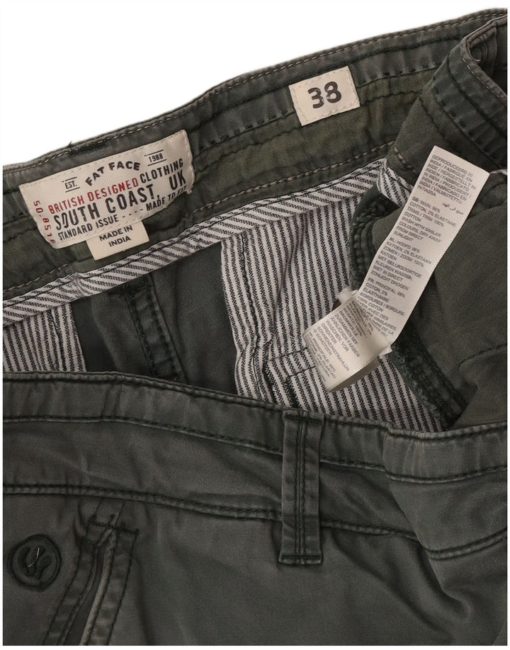 Fat Face Herre Regular Cargo Shorts W38 XL Grøn Bomuld