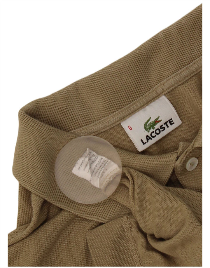 Lacoste herre poloskjorte str. 6 XL Beige bomuld