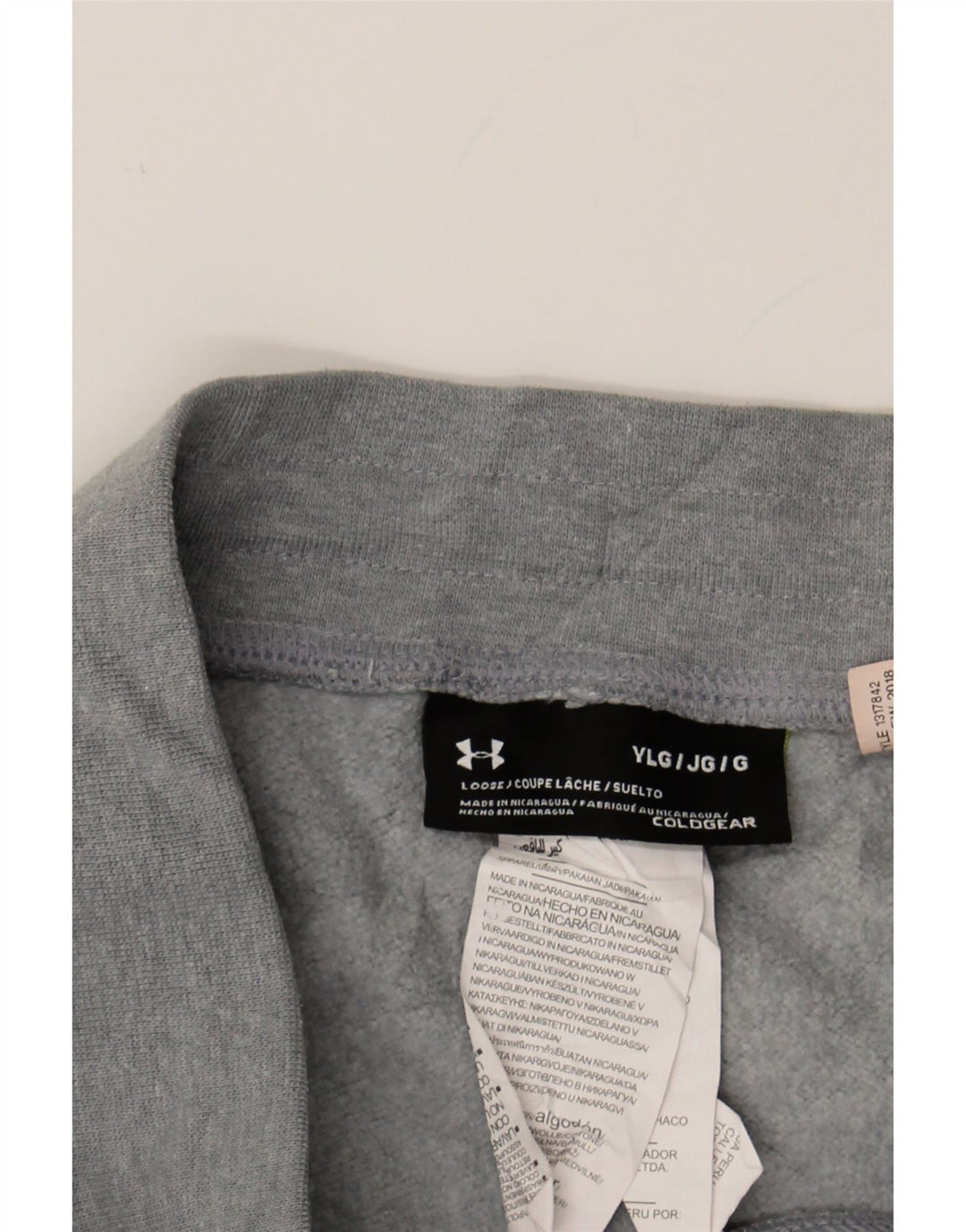 UNDER ARMOUR Boys Tracksuit Trousers Joggers 11-12 Years Large Grey Vintage Under Armour and Second-Hand Under Armour from Messina Hembry 