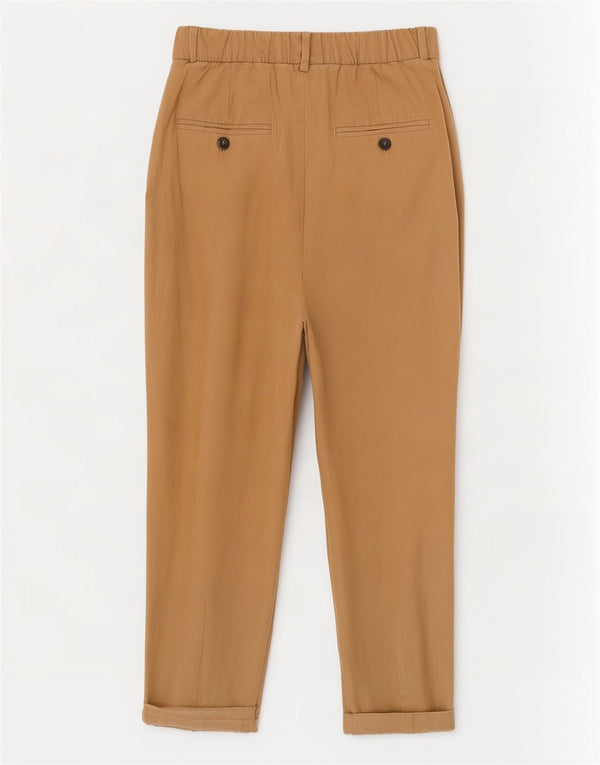 Zara Dame Højtaljet tilspidsede Chinobukser XS W24 L21 Beige