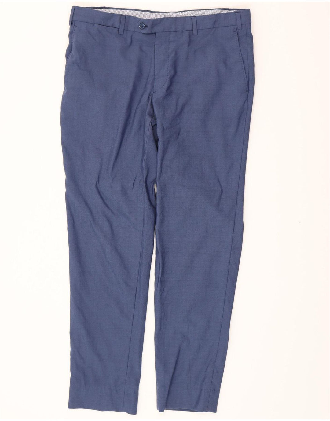 MASSIMO DUTTI Mens Slim Suit Trousers EU 44 Large W34 L30 Blue
