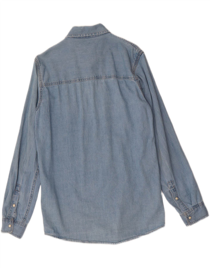 ZARA Mens Denim Shirt Small Blue Cotton Vintage Zara and Second-Hand Zara from Messina Hembry 