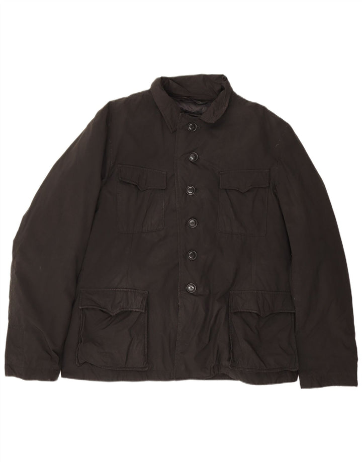 Aspesi Herre Utility Jacket UK 42 XL Sort Polyester