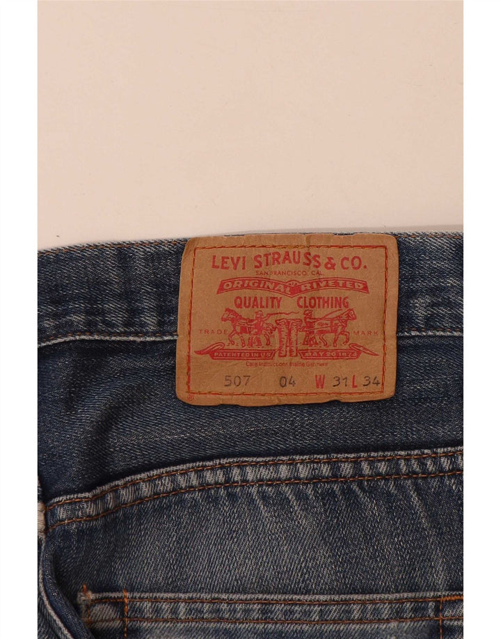 Levi's Herre 507 Bootcut Jeans W31 L34 Blå Bomuld