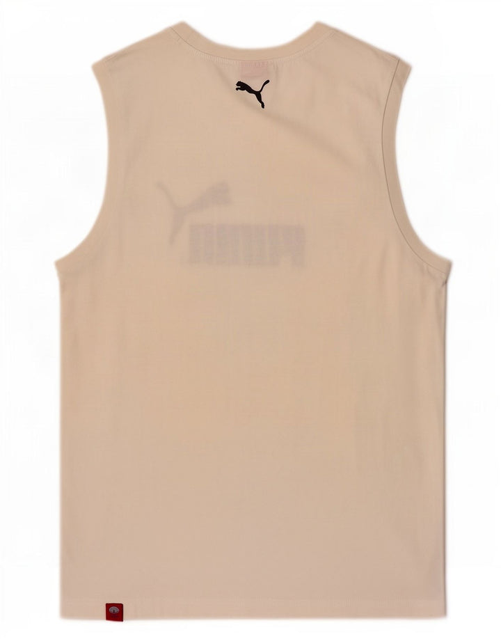 Puma Herre Grafisk Vest Top Medium Hvid