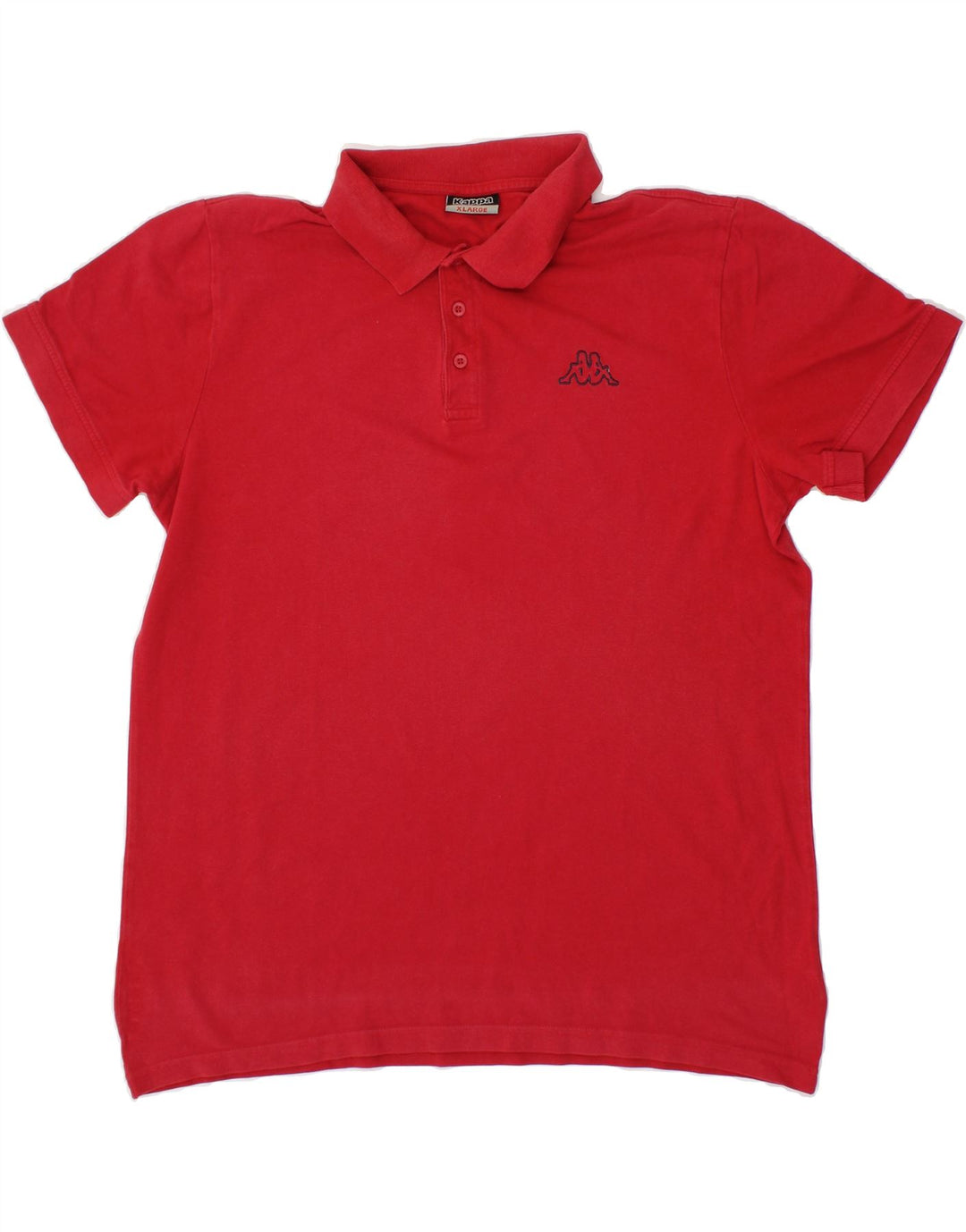 KAPPA Mens Polo Shirt XL Red Cotton Vintage Kappa and Second-Hand Kappa from Messina Hembry 