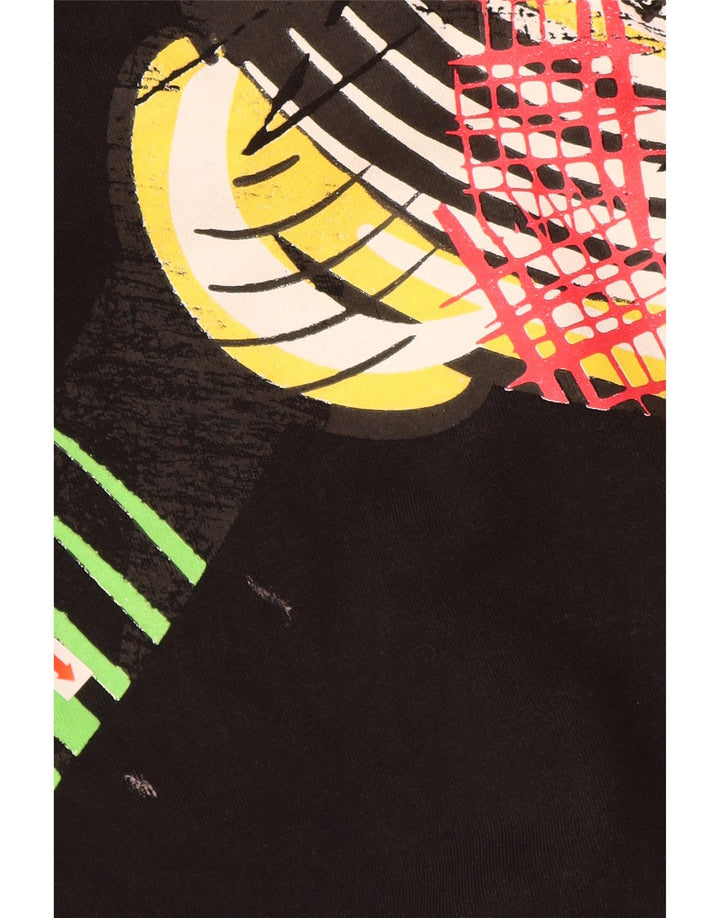 DESIGUAL Mickey Mouse grafisk hættetrøje til kvinder UK 14 Medium Sort