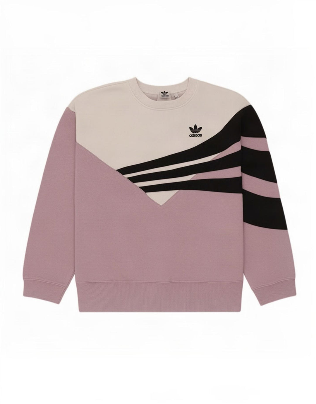 Adidas Dame Oversized Sweatshirt Jumper UK 14 Medium Pink Colourblock