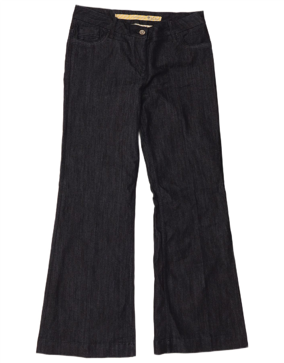 Fat Face Dame Regular Flared Jeans UK 14 Large W34 L32 Marineblå Bomuld