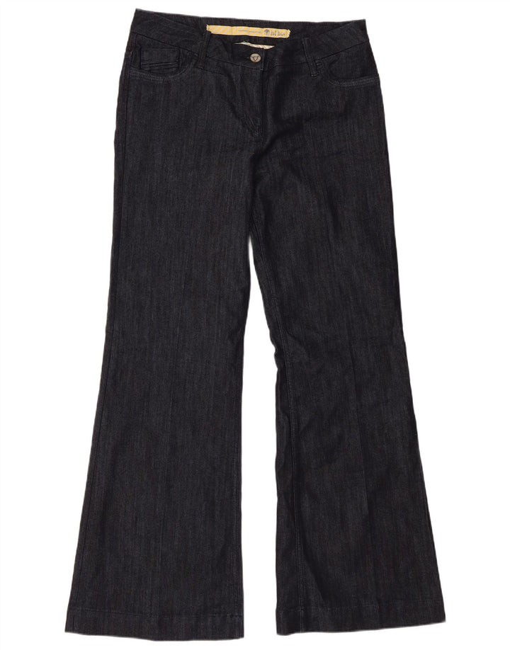 Fat Face Dame Regular Flared Jeans UK 14 Large W34 L32 Marineblå Bomuld