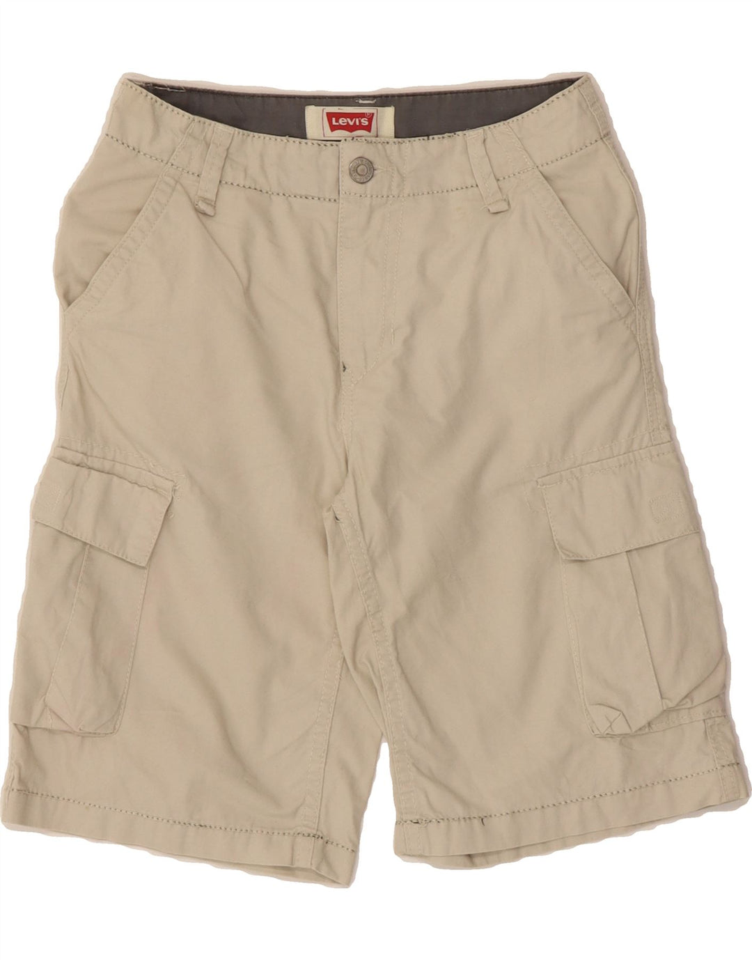 LEVI'S Boys Cargo Shorts 11-12 Years W26  Off White Cotton Vintage Levi's and Second-Hand Levi's from Messina Hembry 