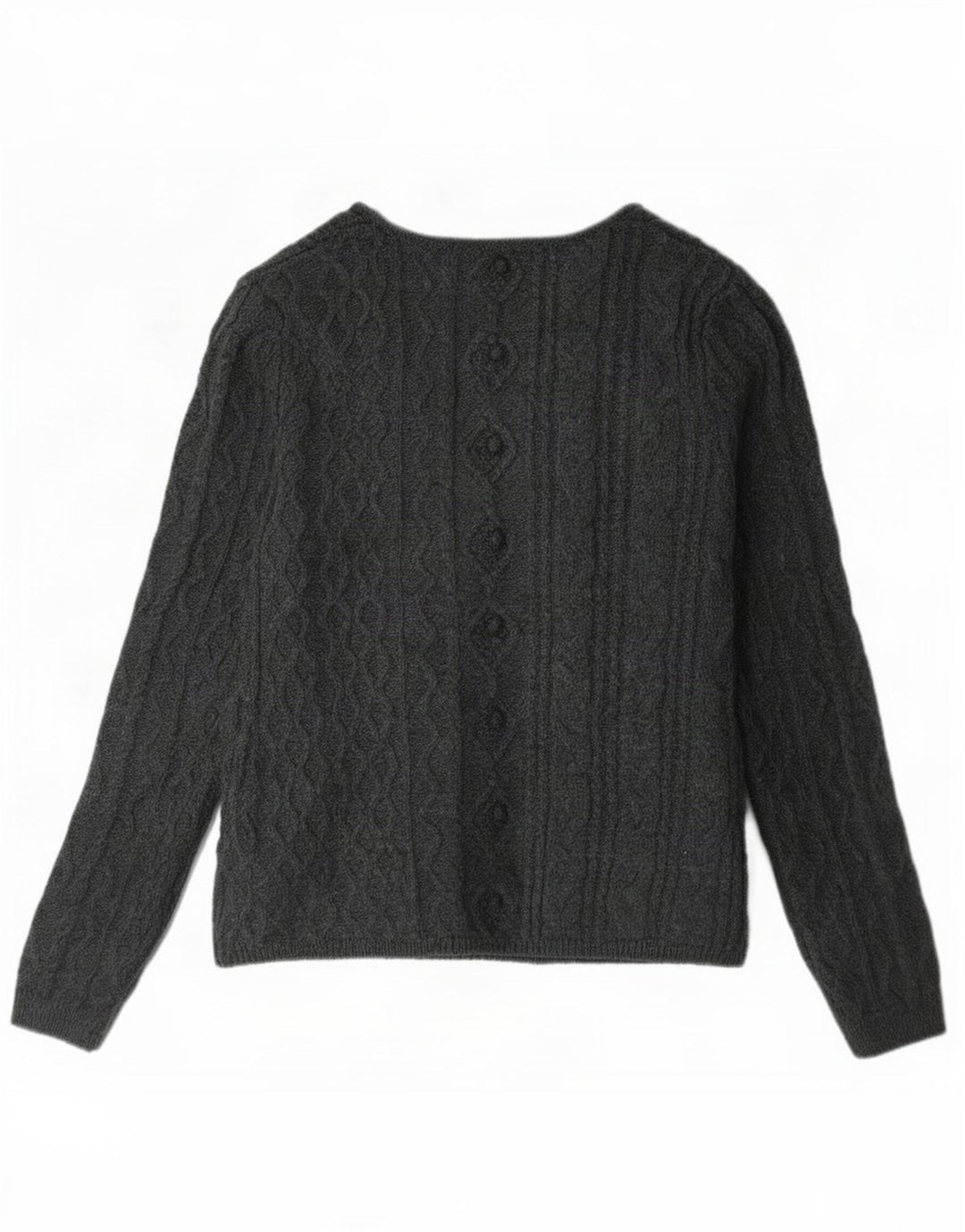 Zara Dame Cardigan Sweater UK 14 Large Grå