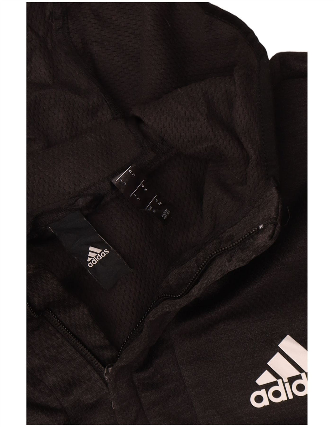 Adidas Træningsdragt med hætte til mænd, lille, grå polyester