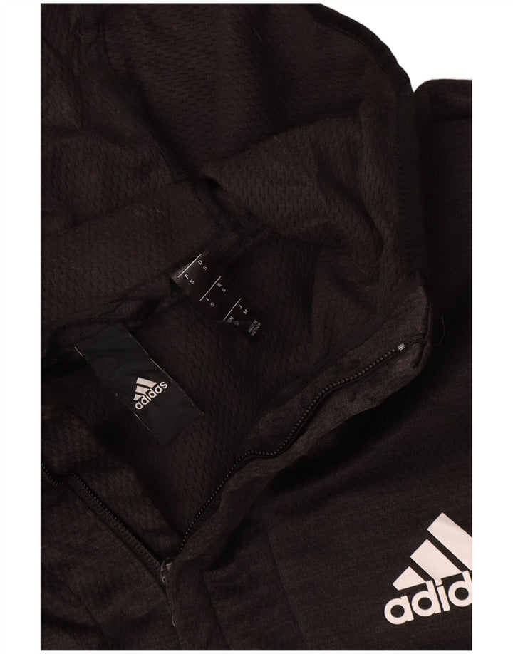 Adidas Træningsdragt med hætte til mænd, lille, grå polyester