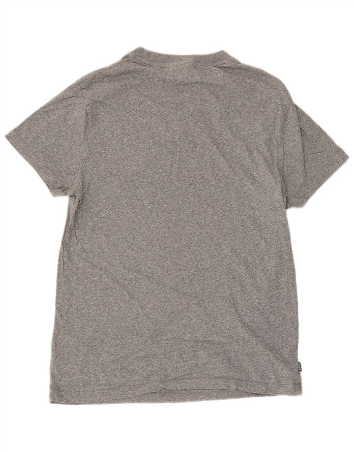 SUPERDRY T-shirt top til kvinder UK 12 Mellemgrå bomuld