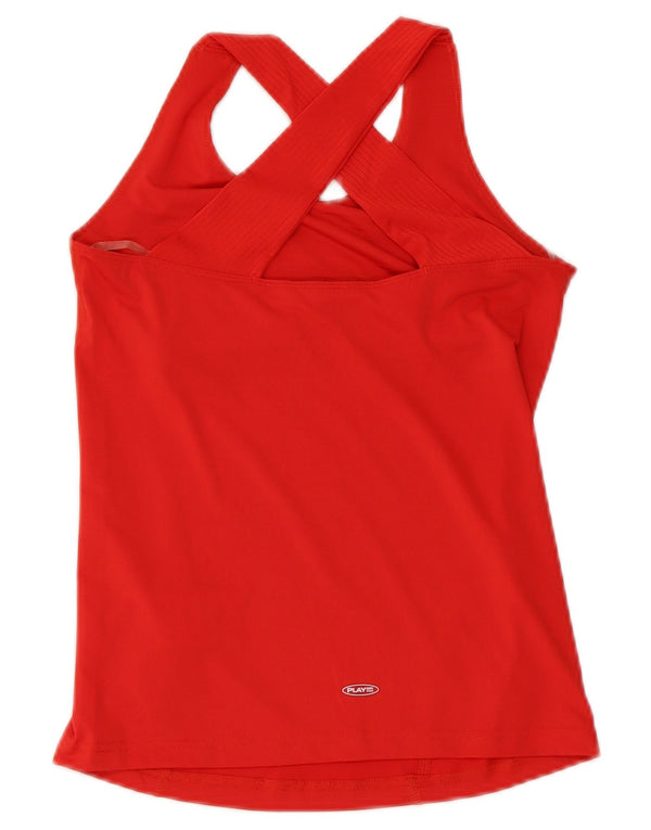 Reebok Damevest Top UK 4 XS Rød Polyester