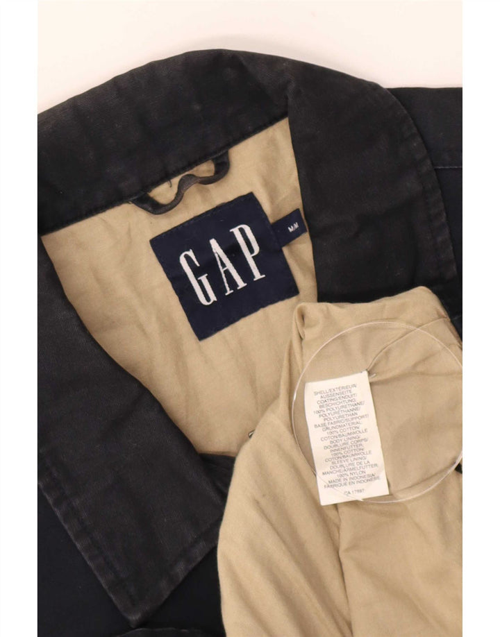 Gap Herre Bomber Jacket UK 38 Medium Navy Blue Cotton