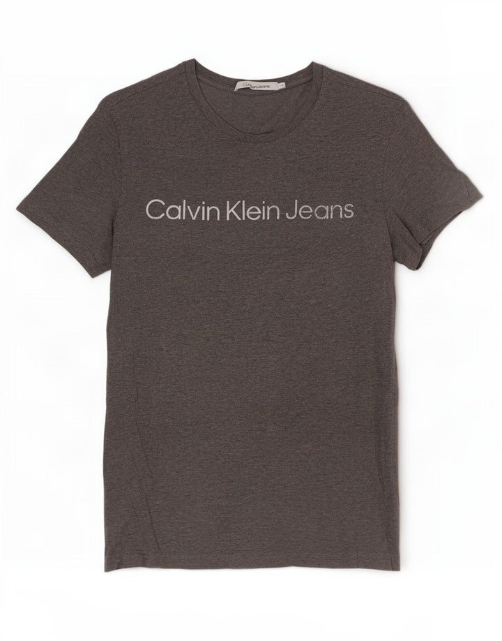 Calvin Klein Jeans Herre grafisk T-shirt Top mellemgrå