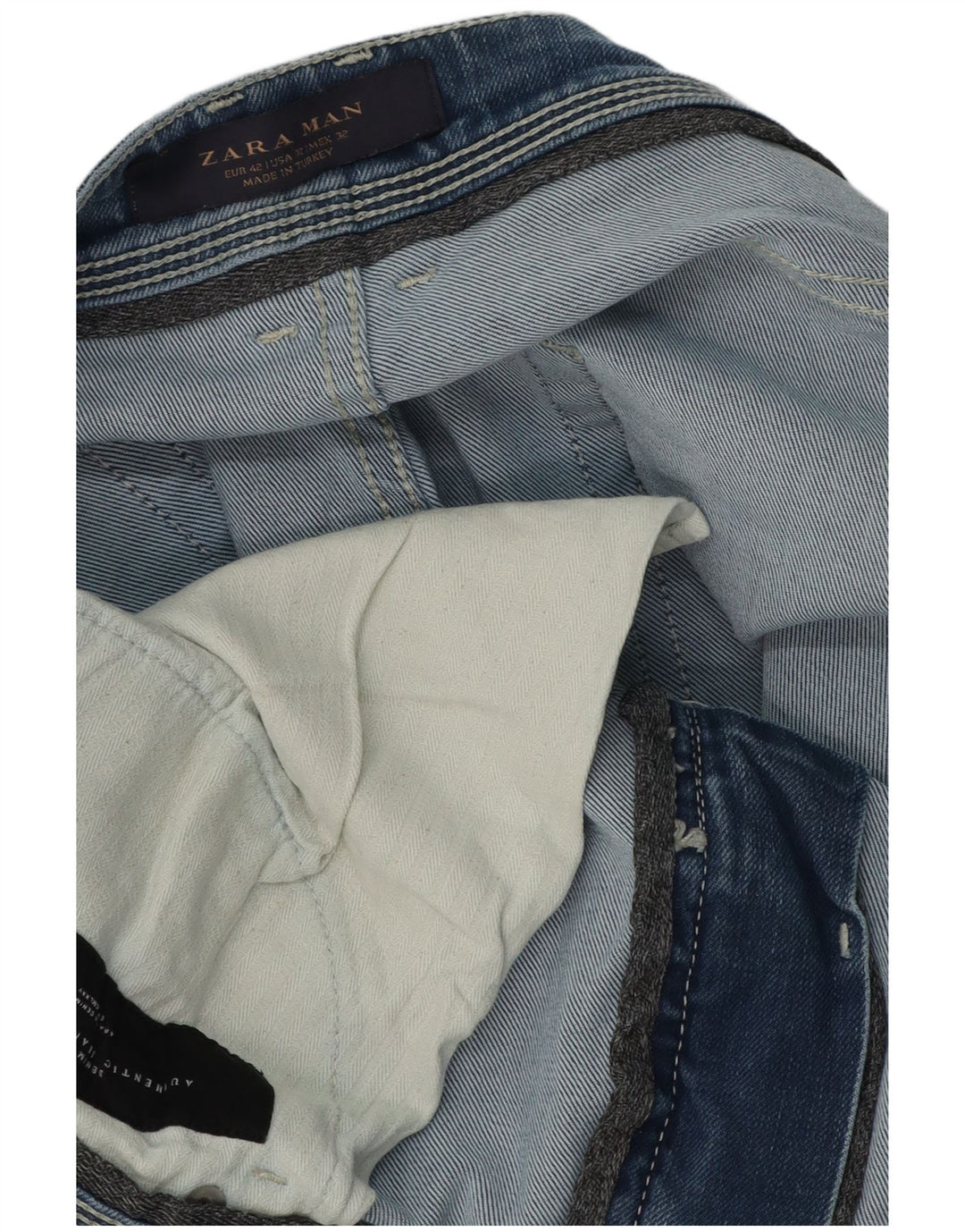 Zara Herre Slim Jeans EU 42 Large W32 L26 Blå