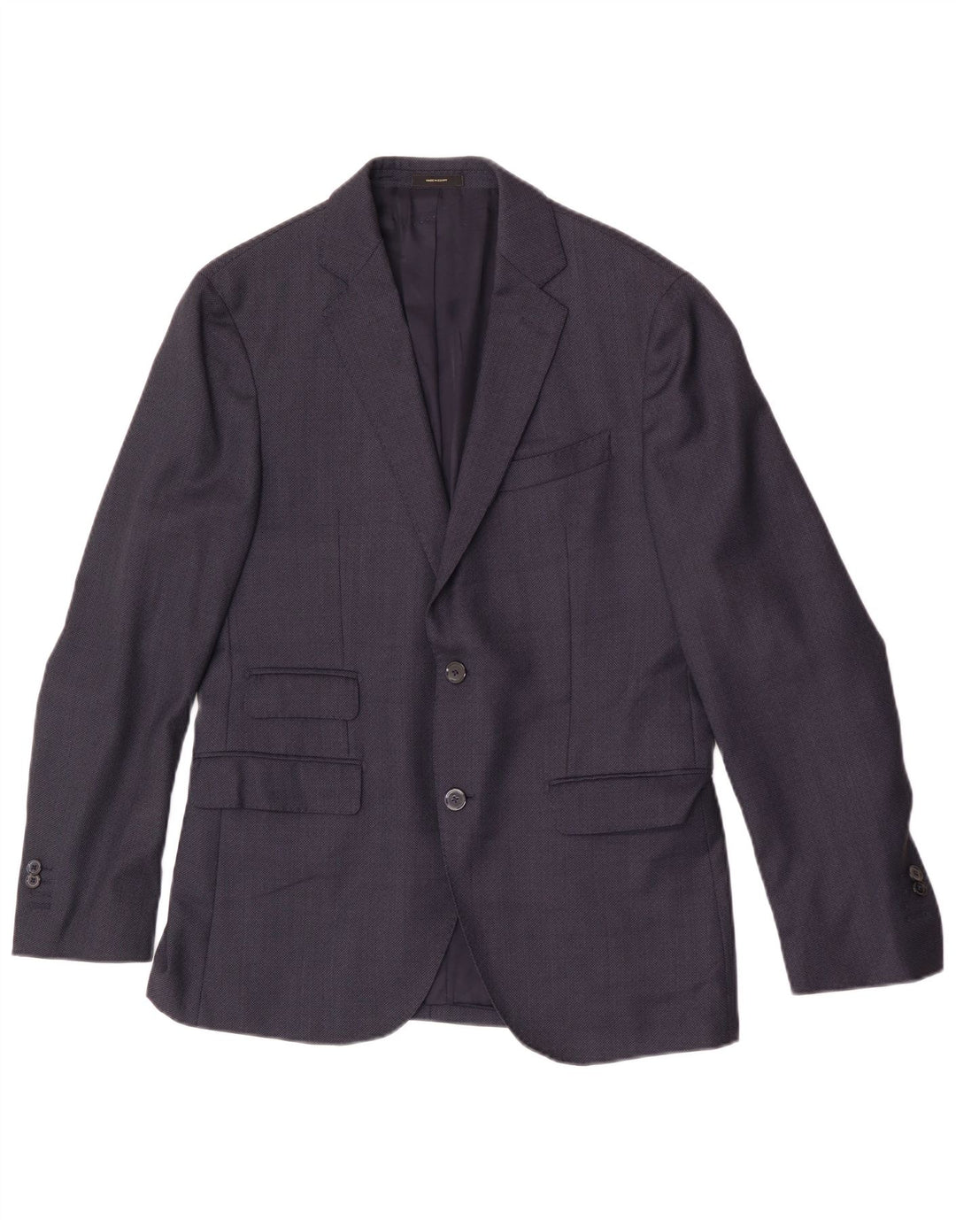 Massimo Dutti Herre 2-knaps blazerjakke EU 50 Medium Navyblå