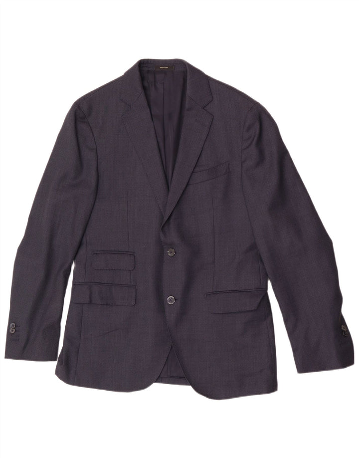 Massimo Dutti Herre 2-knaps blazerjakke EU 50 Medium Navyblå
