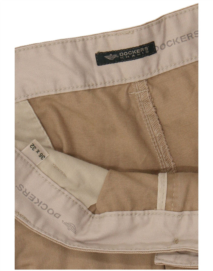 DOCKERS Herre Khakis Lige Chino Bukser W36 L32 Beige