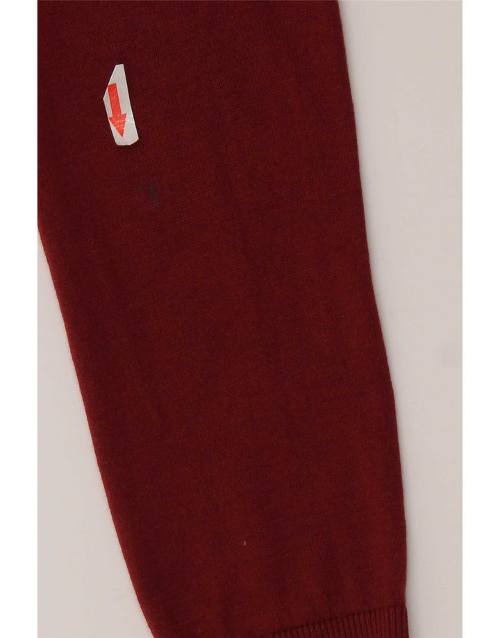 Massimo Dutti Dame Bolero Jumper UK 14 Medium Burgundy Silke