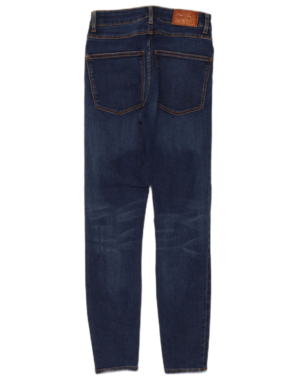 Zara Dame Skinny Jeans EU 34 2XS W24 L26 Blå