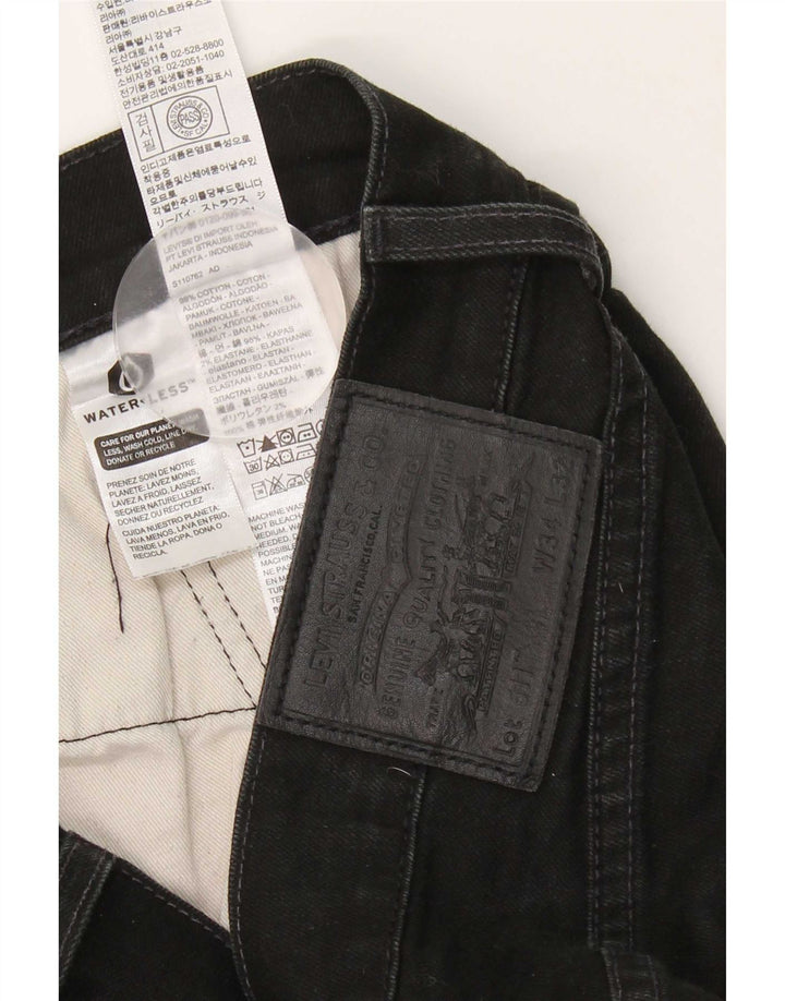 Levi's Herre 511 Slim Jeans W34 L32 Sort Bomuld