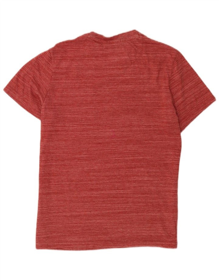 Jack Wills Herre T-shirt Top Medium rødbrun stribet bomuld