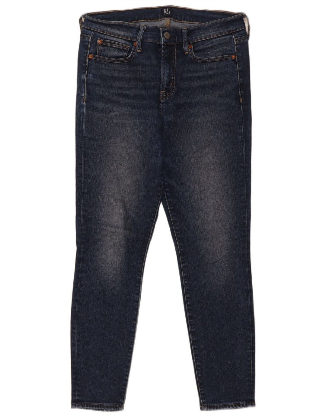 Gap Dame Skinny Jeans EU 38 Medium W30 L28 Blå Lyocell