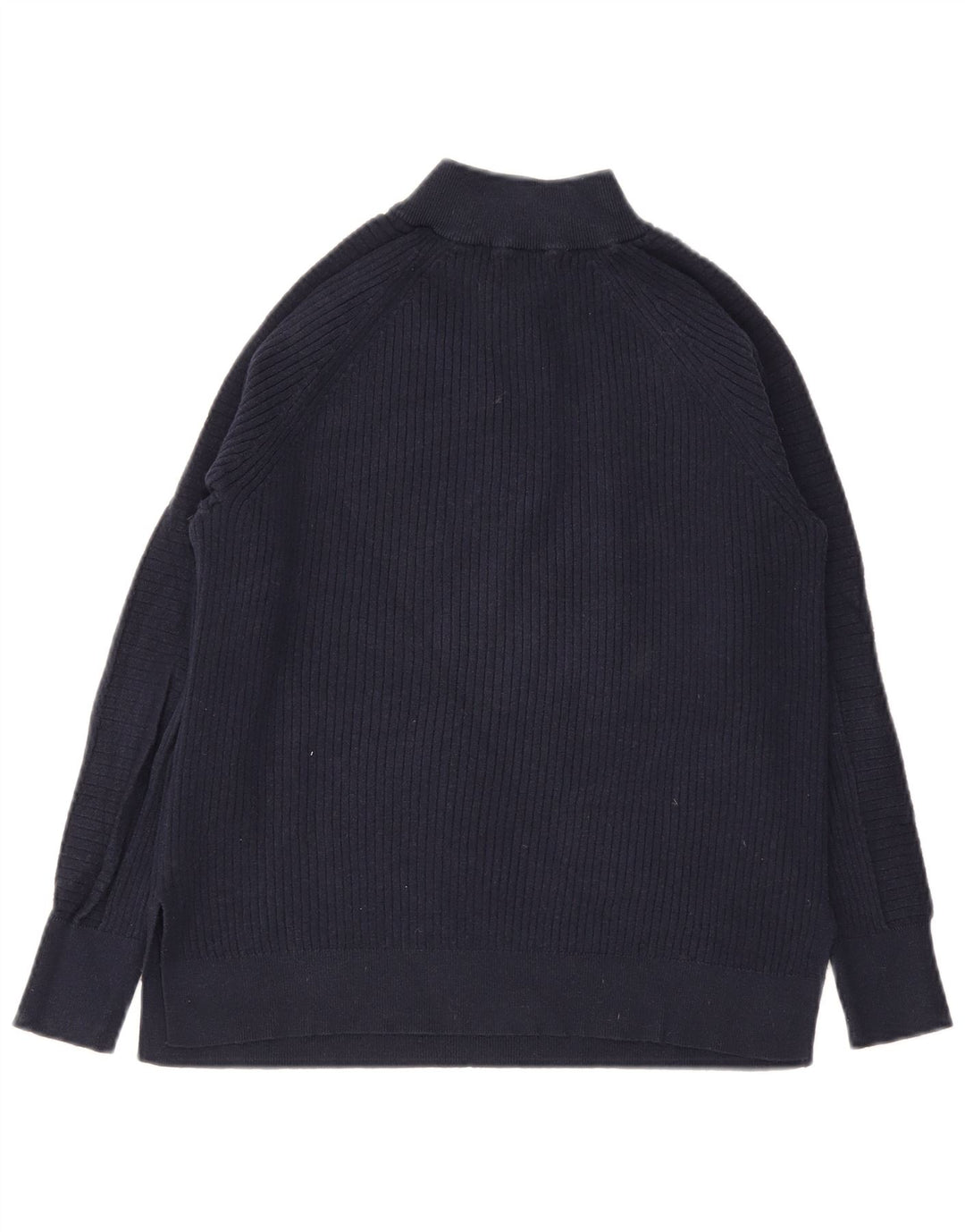 Marks & Spencer Dame sweater med lynlås-hals UK 14 Medium Navy Blue