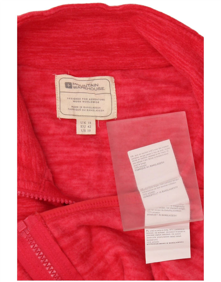 Mountain Warehouse Dame Fleecejakke UK 14 Large Pink Polyester